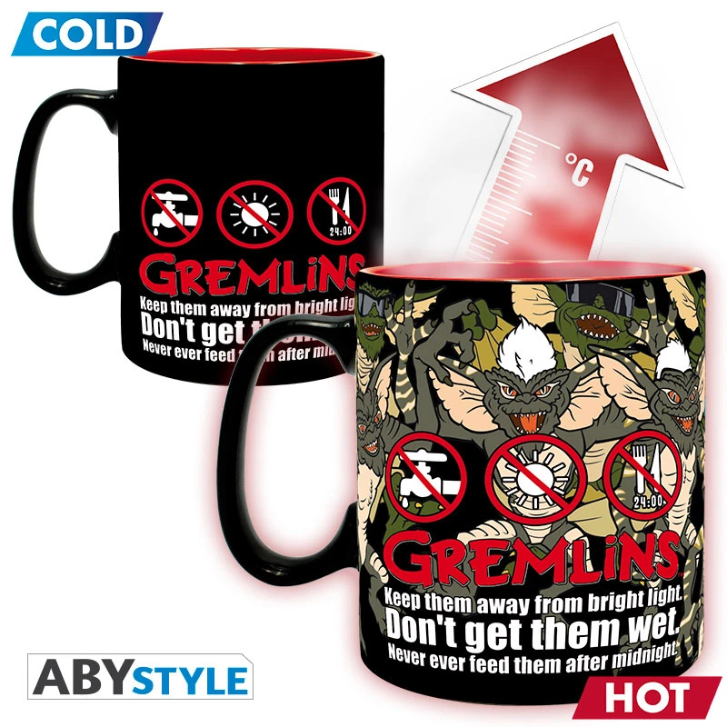 ABYstyle Gremlins - Mug Heat Change - 460 Ml - Ne Pas Mouiller 1 ABYstyle Gremlins - Mug Heat Change - 460 Ml - Ne Pas Mouiller