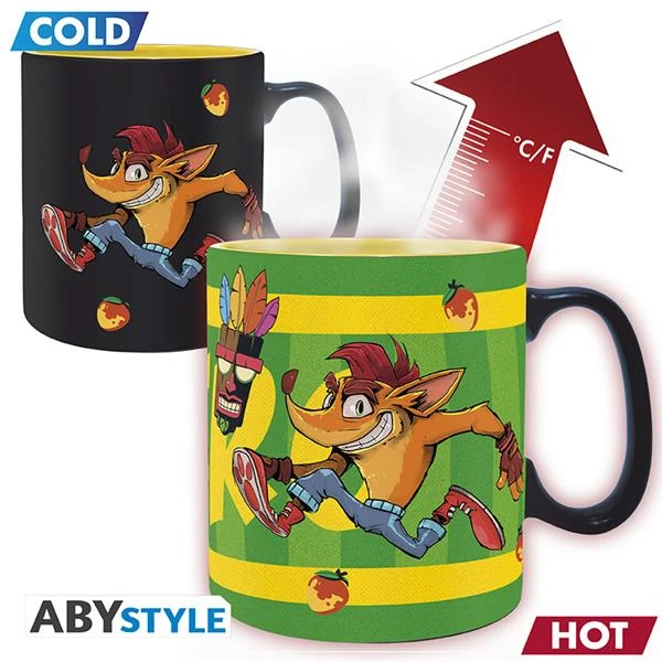 ABYstyle CRASH BANDICOOT Mug Thermo-réactif Nitro 2 ABYstyle CRASH BANDICOOT Mug Thermo-réactif Nitro – Image 2