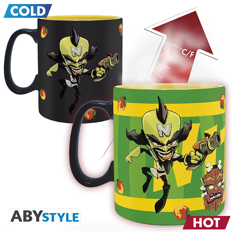 ABYstyle CRASH BANDICOOT Mug Thermo-réactif Nitro 1 ABYstyle CRASH BANDICOOT Mug Thermo-réactif Nitro