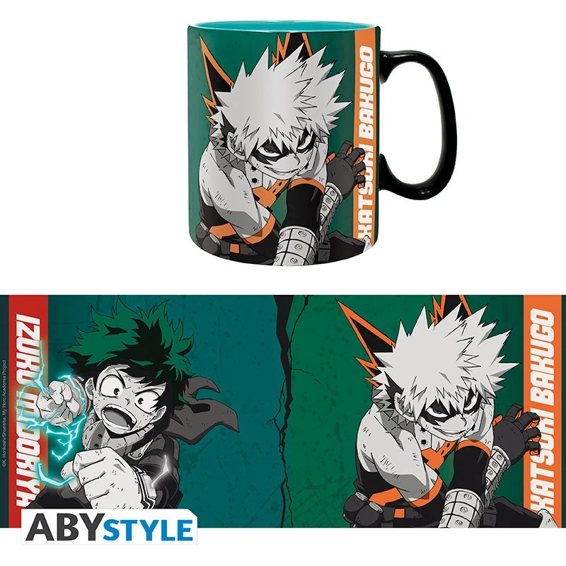 ABYstyle MY HERO ACADEMIA - Mug - 460 Ml - Izuku & Bakugo - Avec Boîte 5 ABYstyle MY HERO ACADEMIA - Mug - 460 Ml - Izuku & Bakugo - Avec Boîte – Image 5