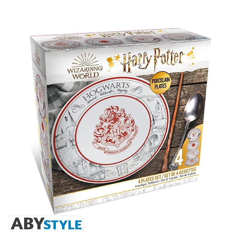ABYstyle HARRY POTTER Set De 4 Assiettes Univers Harry Potter 6 ABYstyle HARRY POTTER Set De 4 Assiettes Univers Harry Potter – Image 6