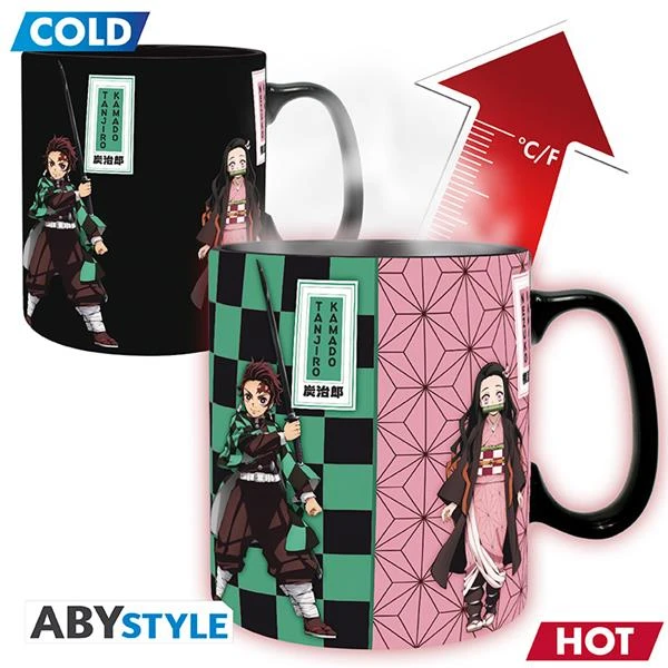 ABYstyle DEMON SLAYER Mug Thermo-réactif Pourfendeurs Grand Contenant 2 ABYstyle DEMON SLAYER Mug Thermo-réactif Pourfendeurs Grand Contenant – Image 2