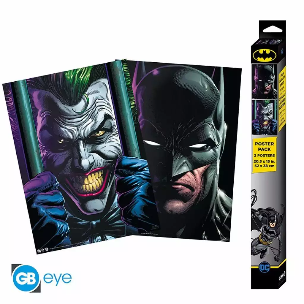 ABYstyle Dc Comics - Batman - Pack De 2 Posters 52x38 - Batman Et Joker 1 ABYstyle Dc Comics - Batman - Pack De 2 Posters 52x38 - Batman Et Joker