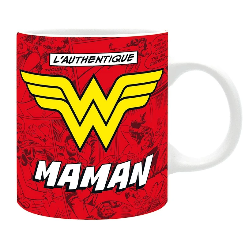 ABYstyle Wonder Woman - Mug 320Ml - L'Authentique "W" Maman 1 ABYstyle Wonder Woman - Mug 320Ml - L'Authentique "W" Maman