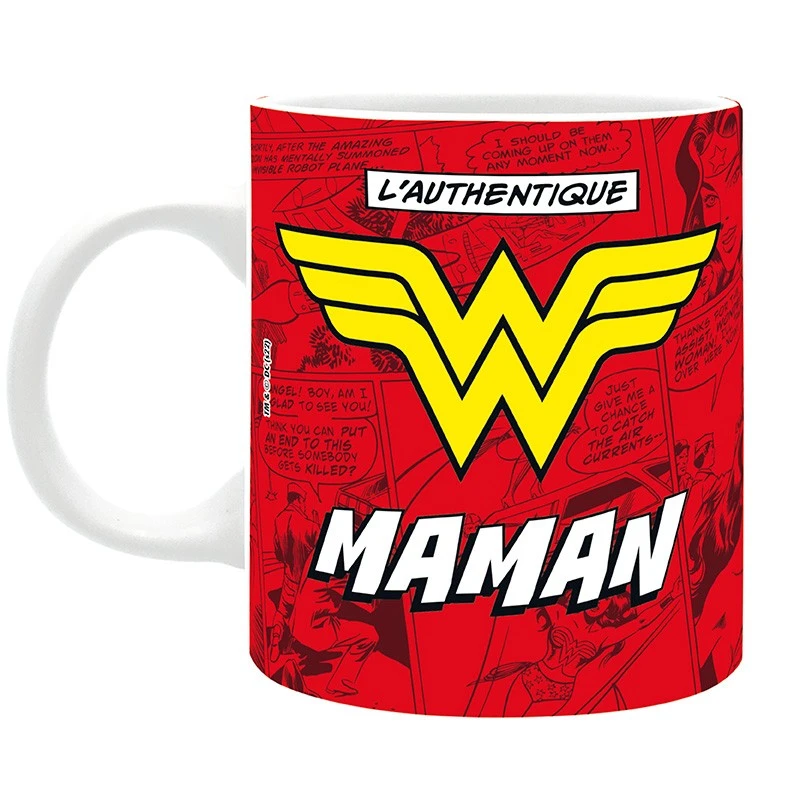 ABYstyle Wonder Woman - Mug 320Ml - L'Authentique "W" Maman 3 ABYstyle Wonder Woman - Mug 320Ml - L'Authentique "W" Maman – Image 3