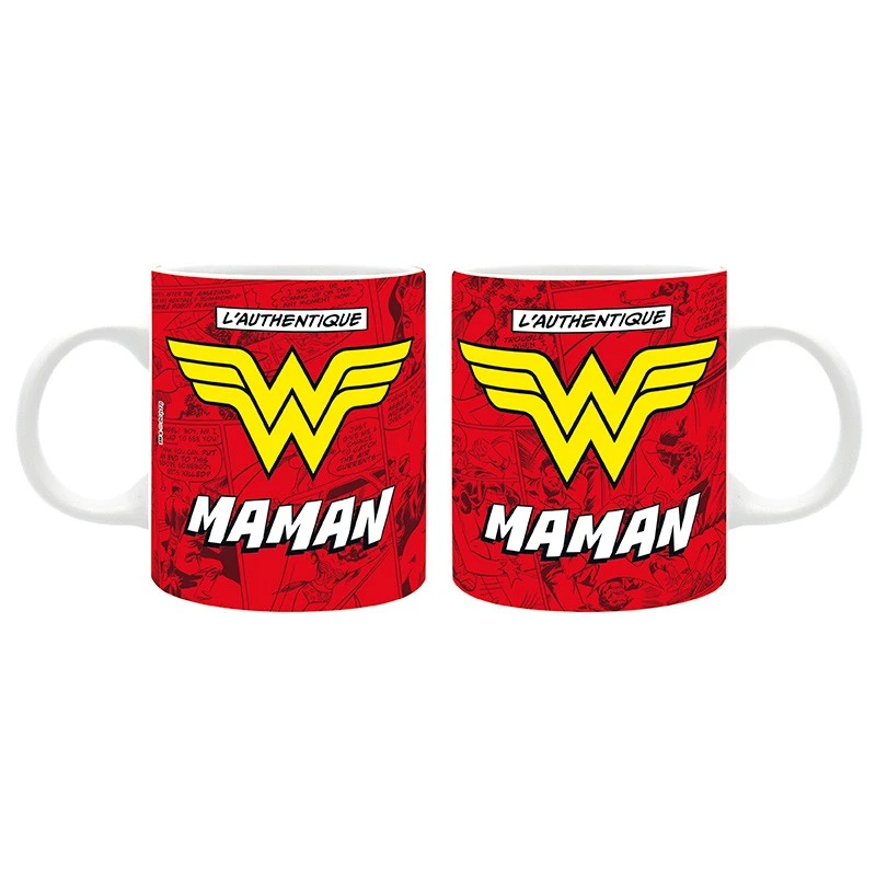 ABYstyle Wonder Woman - Mug 320Ml - L'Authentique "W" Maman 4 ABYstyle Wonder Woman - Mug 320Ml - L'Authentique "W" Maman – Image 4