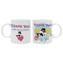 ABYstyle Looney Tunes Mug "THANK YOU With All My Heart" -ABYstyle Boutique 3665361088639 4