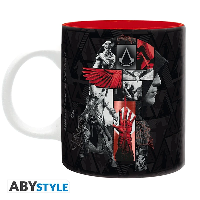 ABYstyle ASSASSIN'S CREED - Mug - 320 Ml - Crest Noir & Rouge - Subli 1 ABYstyle ASSASSIN'S CREED - Mug - 320 Ml - Crest Noir & Rouge - Subli