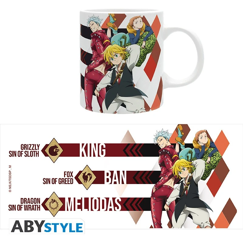 ABYstyle THE SEVEN DEADLY SINS Mug Meliodas, Ban, & King 5 ABYstyle THE SEVEN DEADLY SINS Mug Meliodas, Ban, & King – Image 5