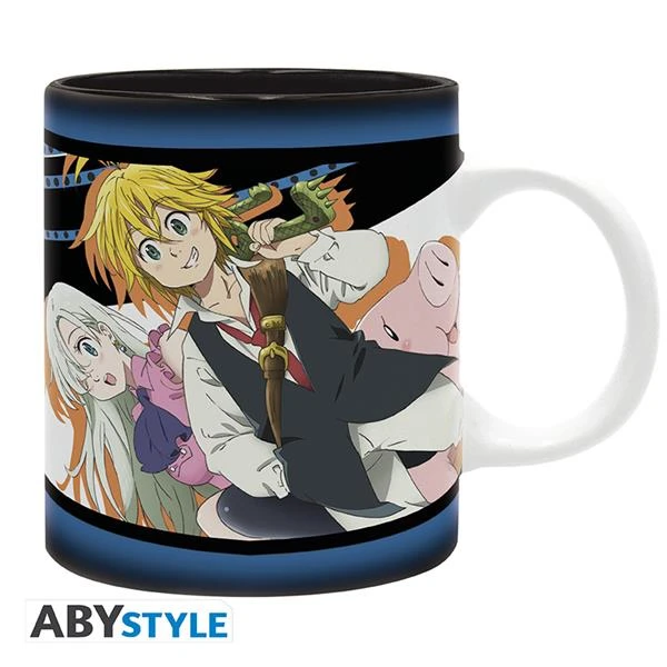 ABYstyle THE SEVEN DEADLY SINS Mug Meliodas, Elizabeth, & Hawk 2 ABYstyle THE SEVEN DEADLY SINS Mug Meliodas, Elizabeth, & Hawk – Image 2