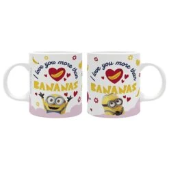 ABYstyle MINIONS Mug LOVE I LOVE YOU MORE THAN BANANAS -ABYstyle Boutique 3665361109020 4