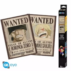 ABYstyle One Piece - Pack De 2 Posters 52x38 Cm - Wanted Zoro & Sanji