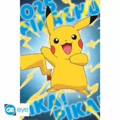 ABYstyle Pokemon - Poster 61x91.5 Cm - Effet Metal - Pikachu