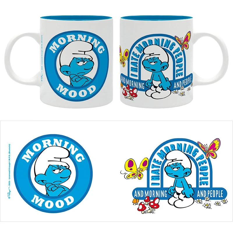 ABYstyle LES SCHTROUMPFS Mug MORNING MOOD 2 ABYstyle LES SCHTROUMPFS Mug MORNING MOOD â Image 2