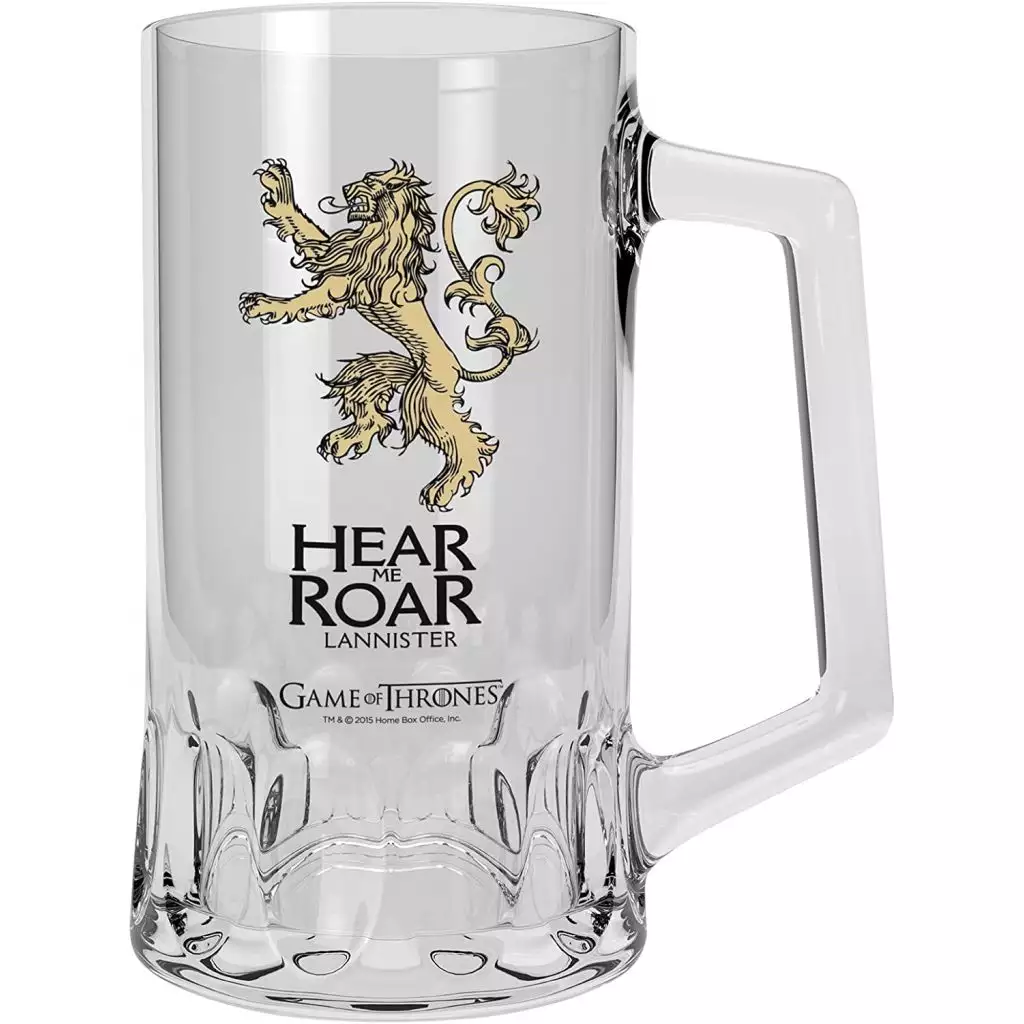 ABYstyle Game Of Thrones - Chope à Biere En Verre 50 Cl - Lannister 1 ABYstyle Game Of Thrones - Chope à Biere En Verre 50 Cl - Lannister