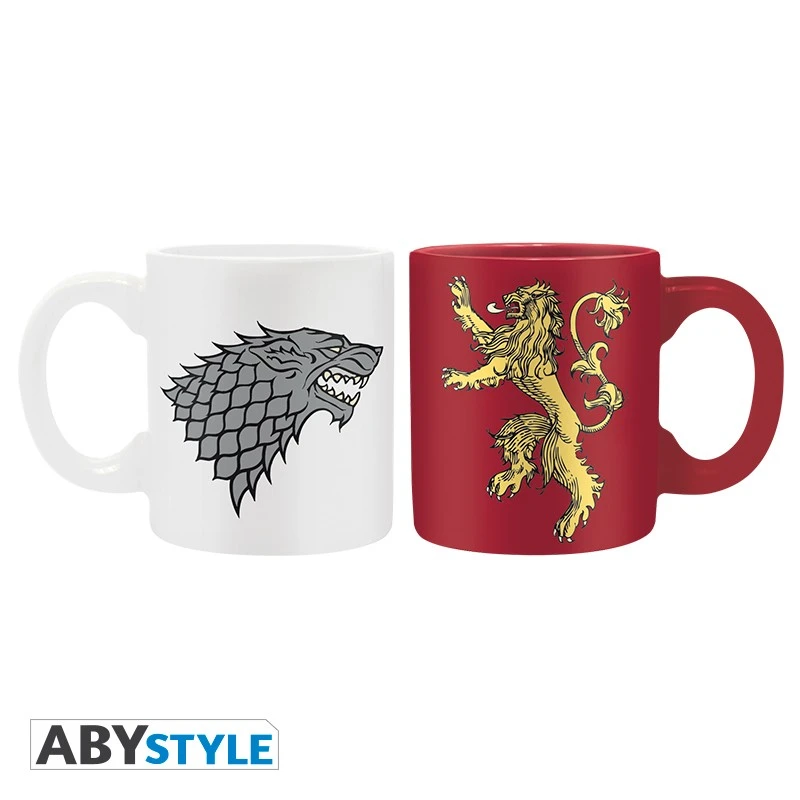 ABYstyle Game Of Thrones - Set 2 Mugs à Espreso Stark & Lannister - 110 Ml 5 ABYstyle Game Of Thrones - Set 2 Mugs à Espreso Stark & Lannister - 110 Ml – Image 5