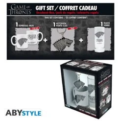 ABYstyle GAME OF THRONES Coffret Cadeau Stark Mug à Espresso + Porte-clés + Verre 9 ABYstyle GAME OF THRONES Coffret Cadeau Stark Mug à Espresso + Porte-clés + Verre -ABYstyle Boutique 3700789223269 5