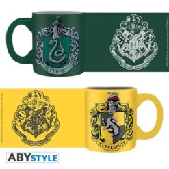 ABYstyle Harry Potter - Set 2 Mugs à Espresso - 110 Ml - Serpentard Et Poufsouffle