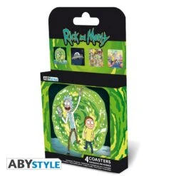 ABYstyle RICK AND MORTY Set De 4 Dessous De Verre Générique