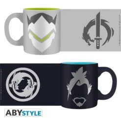 ABYstyle OVERWATCH Set De 2 Mugs à Espresso Hanzo Et Genji