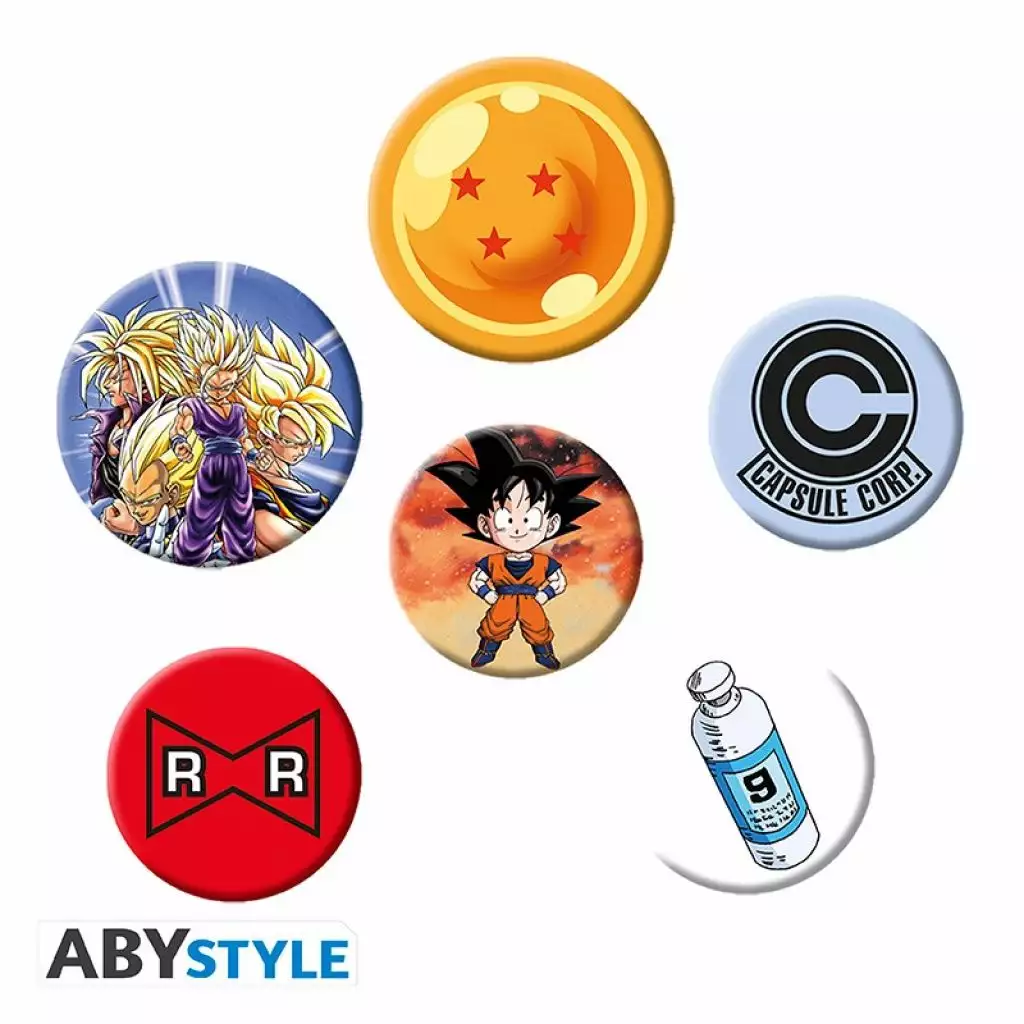 ABYstyle Dragon Ball Z - Pack De 6 Badges - Mix 1 ABYstyle Dragon Ball Z - Pack De 6 Badges - Mix