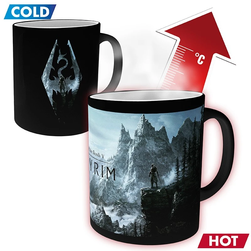 ABYstyle SKYRIM Mug Thermo-réactif Symbole Dragon 2 ABYstyle SKYRIM Mug Thermo-réactif Symbole Dragon – Image 2