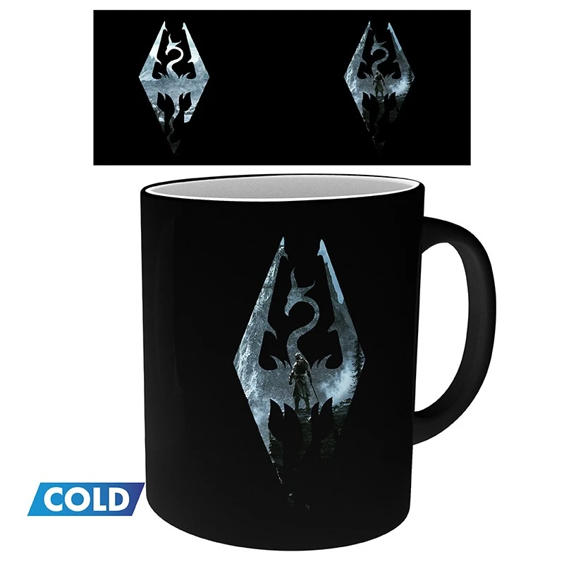 ABYstyle SKYRIM Mug Thermo-réactif Symbole Dragon 1 ABYstyle SKYRIM Mug Thermo-réactif Symbole Dragon