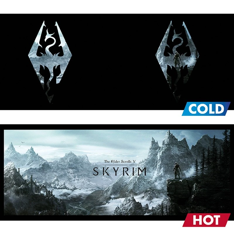 ABYstyle SKYRIM Mug Thermo-réactif Symbole Dragon 5 ABYstyle SKYRIM Mug Thermo-réactif Symbole Dragon – Image 5