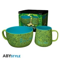 ABYstyle RICK AND MORTY Set Petit Déjeuner Mug + Bol Motif