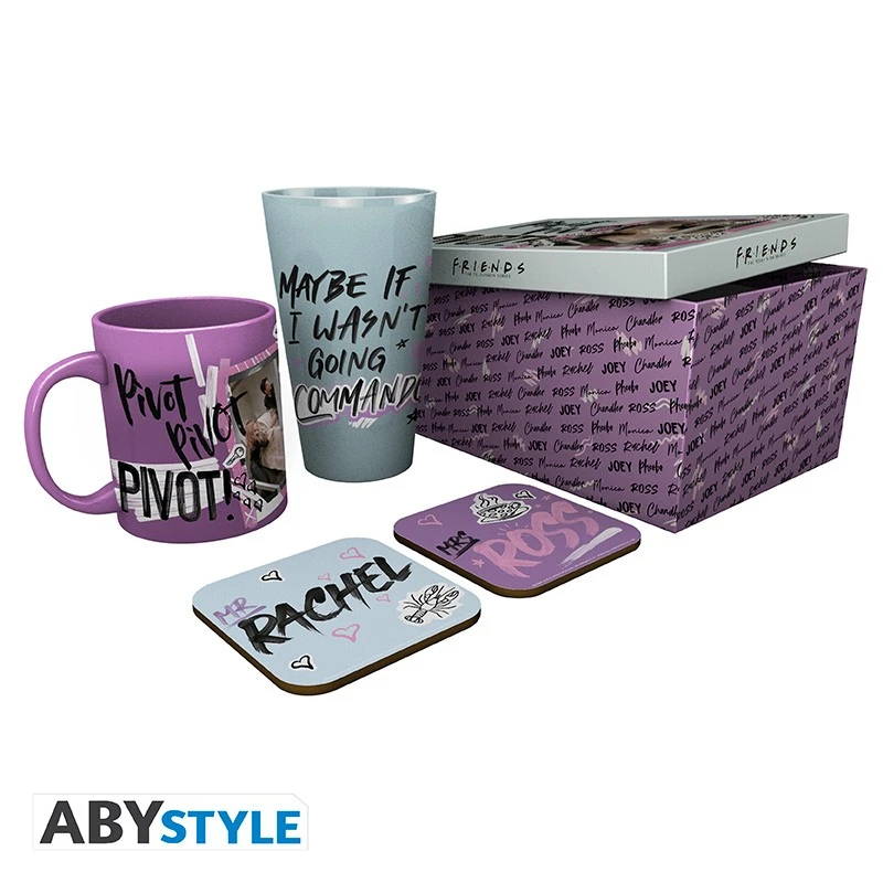 ABYstyle FRIENDS Coffret Cadeau Verre + Mug + 2 Dessous De Verre Gribouillages 1 ABYstyle FRIENDS Coffret Cadeau Verre + Mug + 2 Dessous De Verre Gribouillages