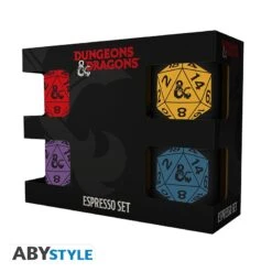 ABYstyle DONJONS ET DRAGONS Set 4 Espresso Mugs D20