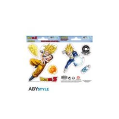 ABYstyle DRAGON BALL - Stickers - 16x11cm/ 2 Planches - DBZ/ Goku-Vegeta