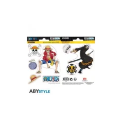 ABYstyle ONE PIECE - Stickers - 16x11cm/ 2 Planches - Luffy & Law