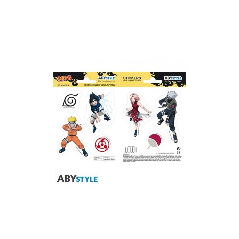 ABYstyle NARUTO - Stickers - 16x11cm/ 2 Planches - Equipe 7 1 ABYstyle NARUTO - Stickers - 16x11cm/ 2 Planches - Equipe 7
