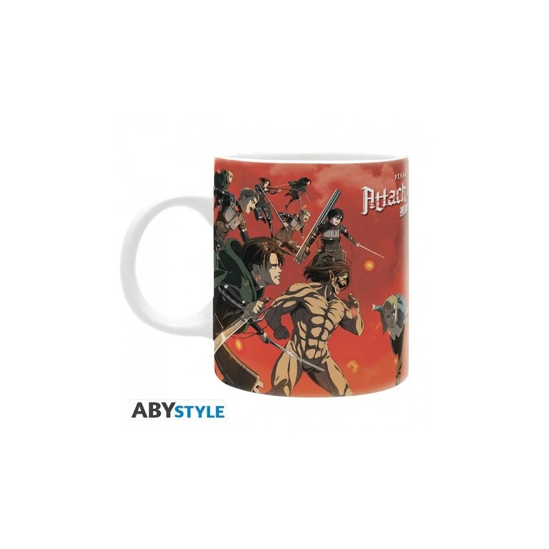 ABYstyle ATTACK ON TITAN - Mug - 320 Ml - Scène De Bataille - Subli 2 ABYstyle ATTACK ON TITAN - Mug - 320 Ml - Scène De Bataille - Subli – Image 2