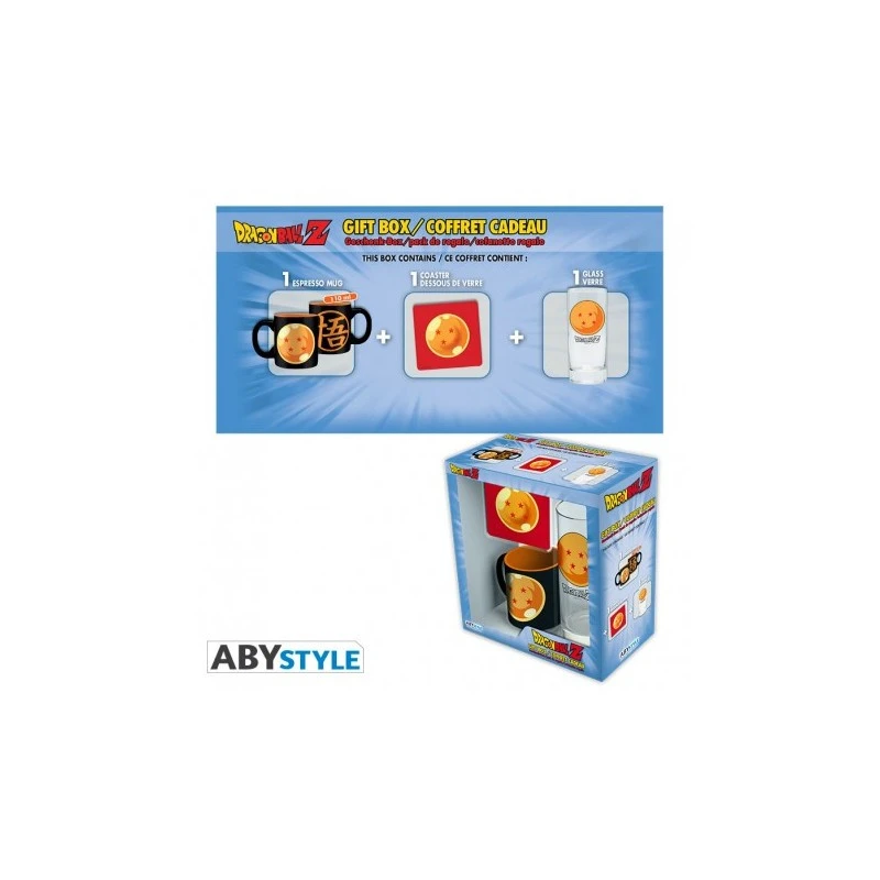 ABYstyle DRAGON BALL - Pck Verre 29cl + Coaster + Mini Mug "Boule De Cristal"* 1 ABYstyle DRAGON BALL - Pck Verre 29cl + Coaster + Mini Mug "Boule De Cristal"*
