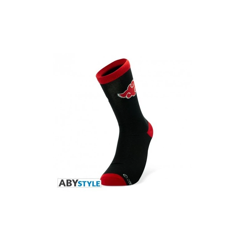 ABYstyle NARUTO SHIPPUDEN - Chaussettes- Noir & Rouge - Akatsuki (Taille Unique) 1 ABYstyle NARUTO SHIPPUDEN - Chaussettes- Noir & Rouge - Akatsuki (Taille Unique)