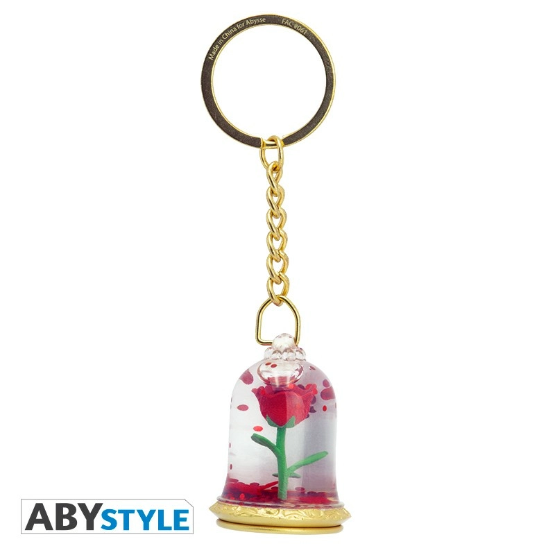 ABYstyle Disney - Porte-clés 3d Premium - La Belle Et La Bête - Rose 2 ABYstyle Disney - Porte-clés 3d Premium - La Belle Et La Bête - Rose – Image 2
