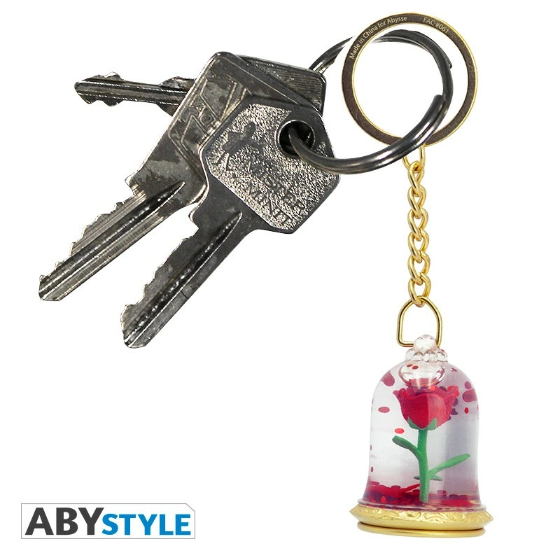 ABYstyle Disney - Porte-clés 3d Premium - La Belle Et La Bête - Rose 3 ABYstyle Disney - Porte-clés 3d Premium - La Belle Et La Bête - Rose – Image 3