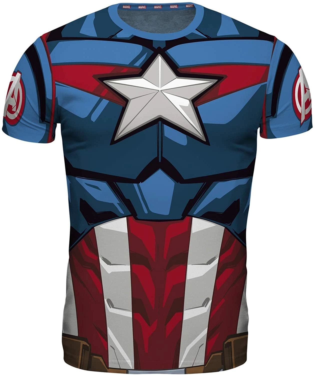 ABYstyle Marvel - T-shirt Cosplay - Captain America (s) 2 ABYstyle Marvel - T-shirt Cosplay - Captain America (s) – Image 2