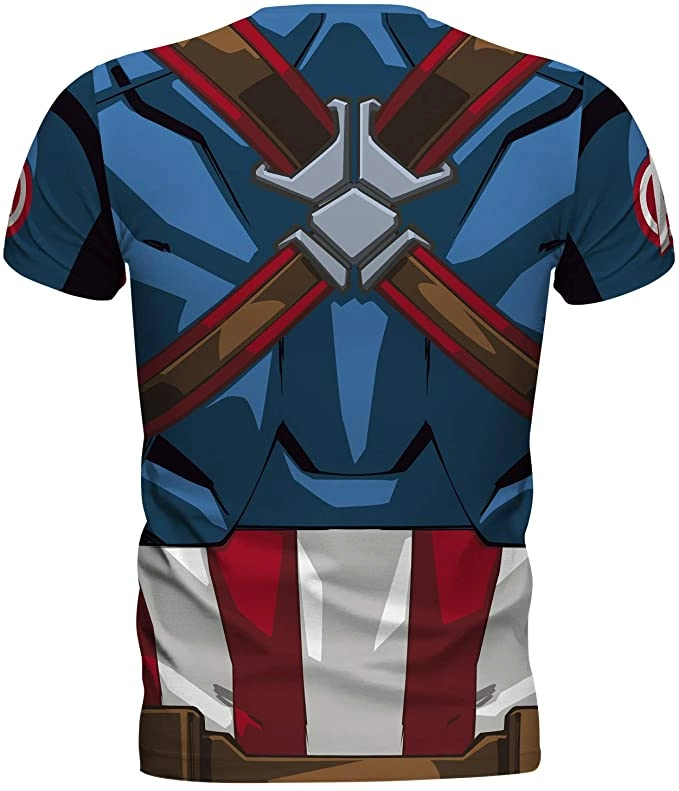 ABYstyle Marvel - T-shirt Cosplay - Captain America (s) 3 ABYstyle Marvel - T-shirt Cosplay - Captain America (s) – Image 3