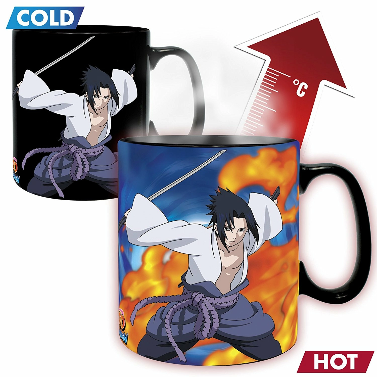 ABYstyle Mug Thermo Réactif Naruto Shippuden 460 Ml - Duel 2 ABYstyle Mug Thermo Réactif Naruto Shippuden 460 Ml - Duel – Image 2