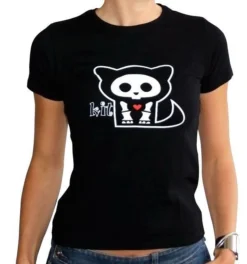 ABYstyle Skelanimals - T-shirt Kit Femme Black Basic (xl)