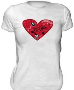 ABYstyle Skelanimals - T-shirt Valentin Femme White Basic (l) -ABYstyle Boutique skelanimals t shirt valentin femme white basic l 599b17a4a1719