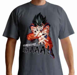 ABYstyle T-shirt Dragon Ball Z KAMEHAMEHA Gris Foncé (S)
